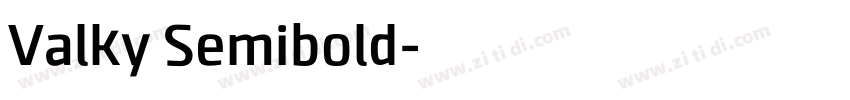 Valky Semibold字体转换